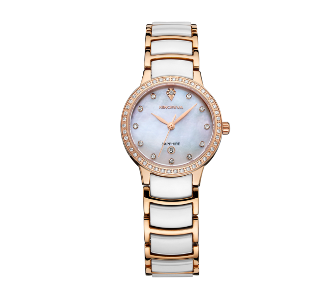 尼诺里拉 白色陶瓷女表